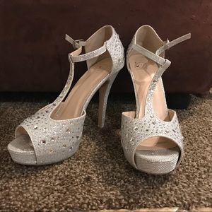 Rine stone covered heels